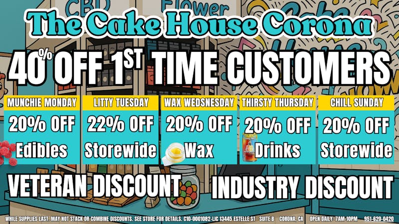 The Cake House - Corona TCH Corona 1st time customer deal!