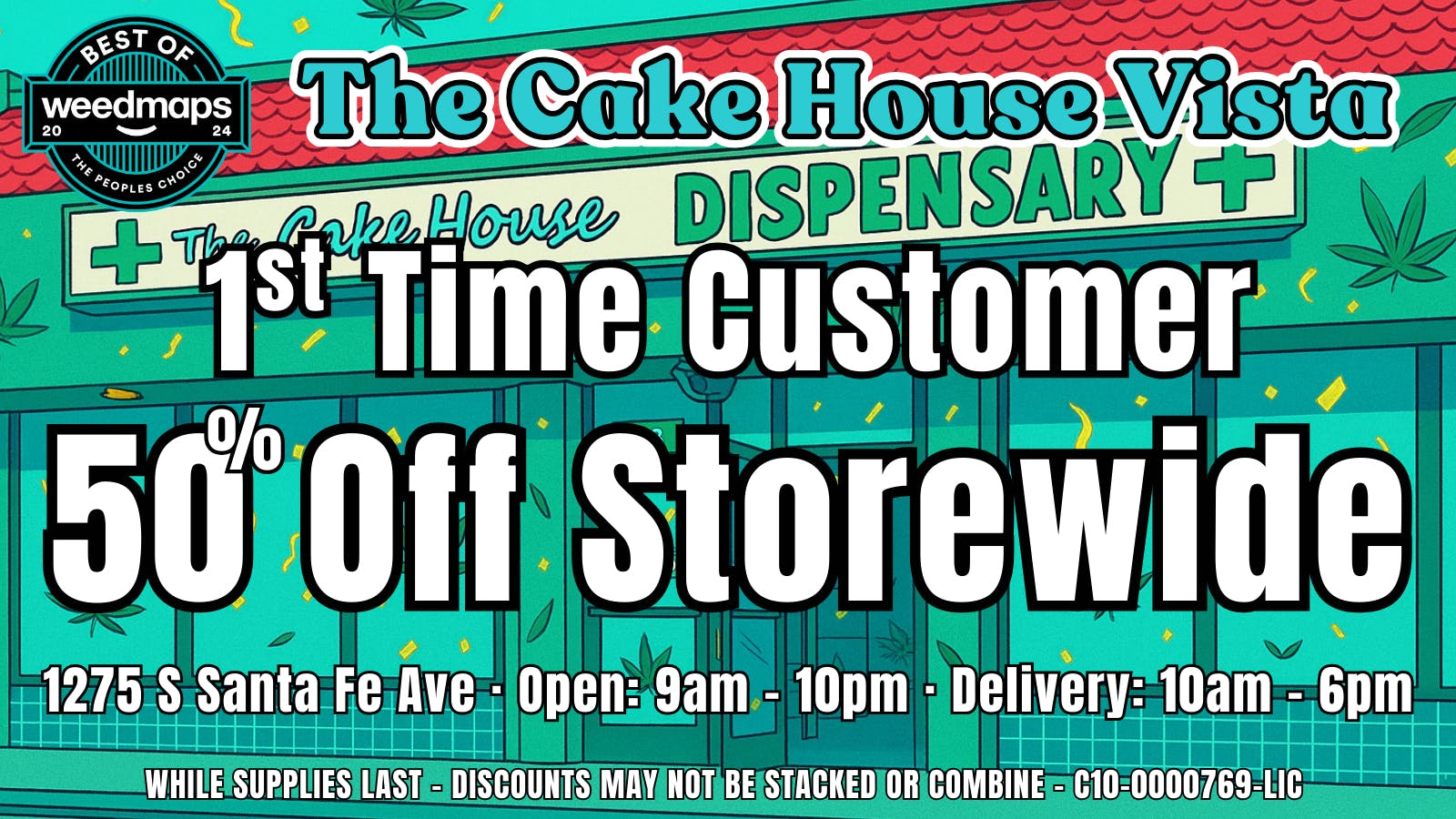 The Cake House - Vista TCH Vista 50% Off 1st time customers!
