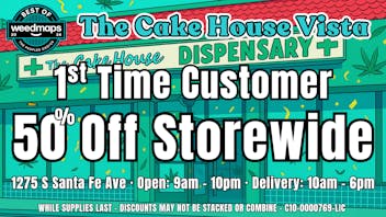 The Cake House - Vista TCH Vista 50% Off 1st time customers!