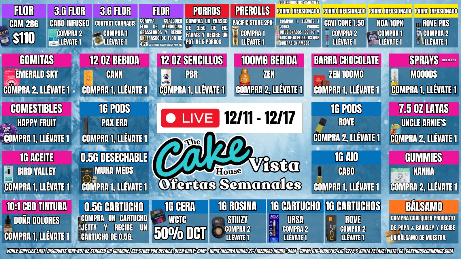 The Cake House - Vista ¡Ofertas semanales TCH Vista!