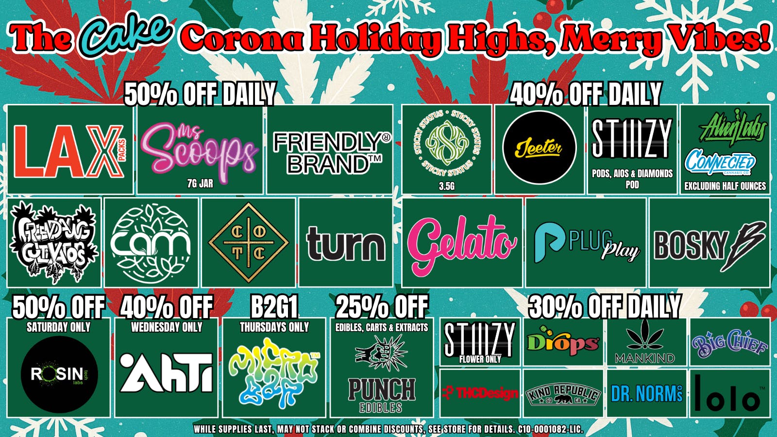 The Cake House - Corona December Sale + 1st time customers 40% off!