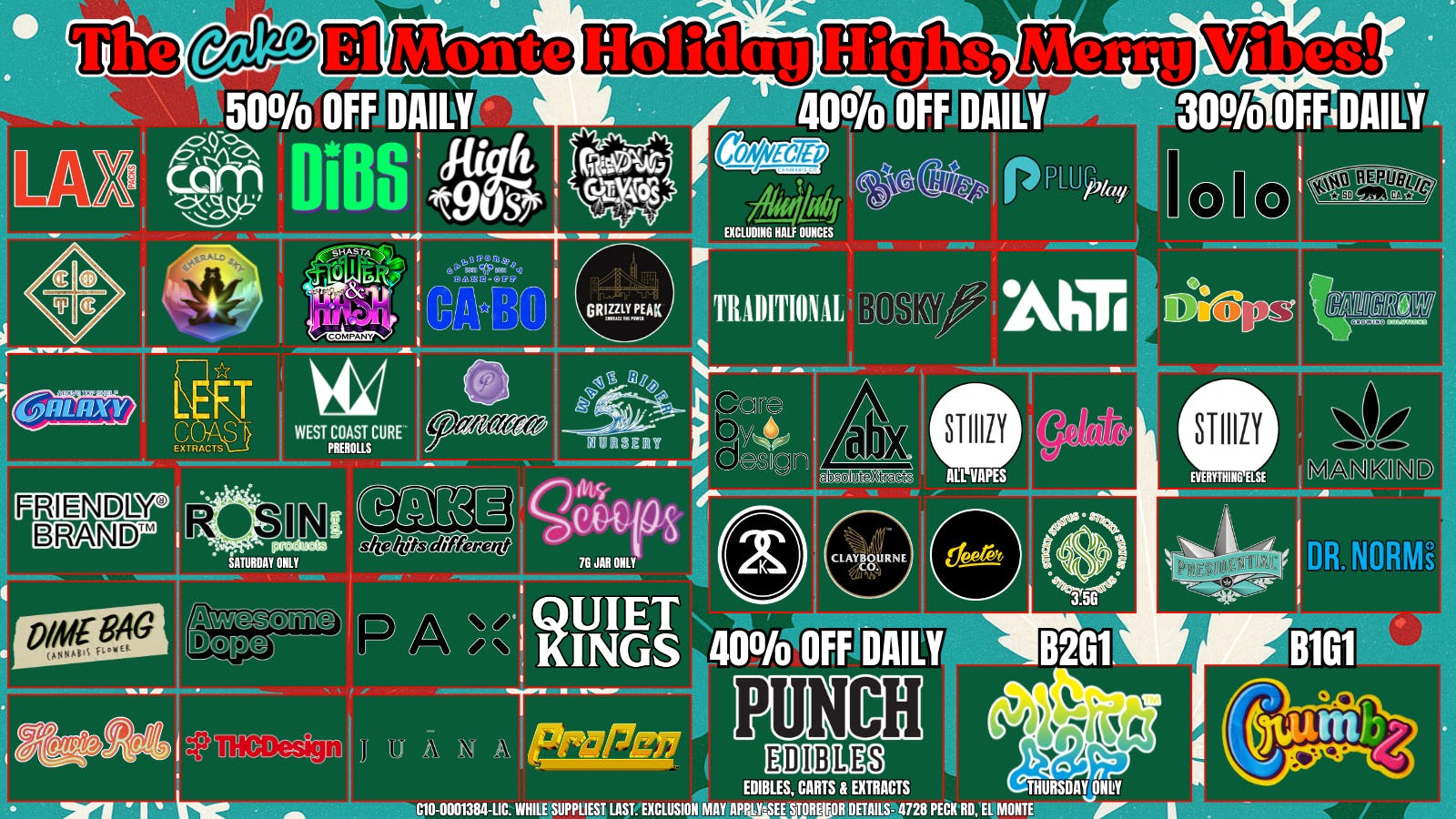 The Cake House - El Monte *NOW OPEN* TCH El Monte December Deals