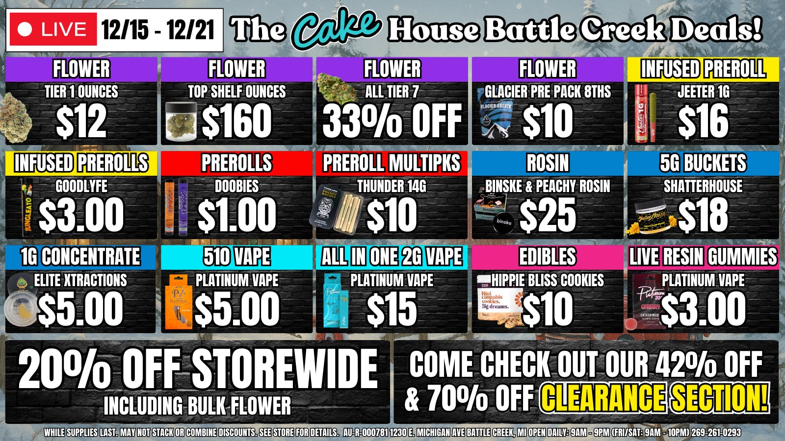 The Cake House - Battle Creek TCH Battle Creek Weekly Deals!