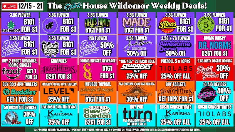 The Cake House - Wildomar TCH Wildomar Deals + 30% off 1st time customers!