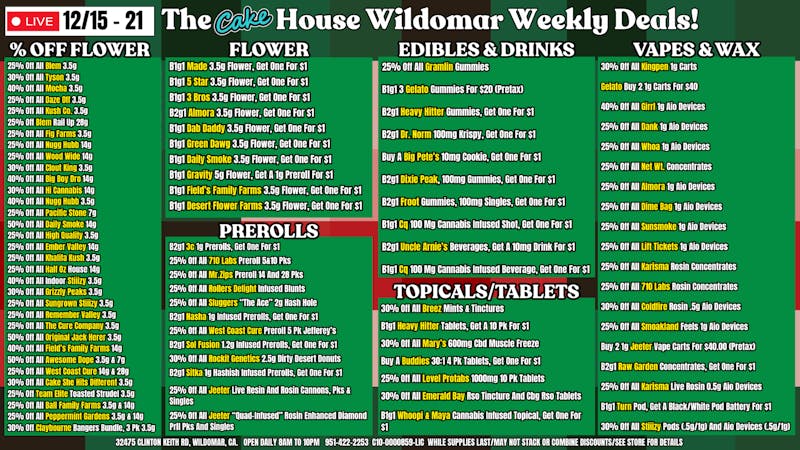 The Cake House - Wildomar More Wildo Deals!