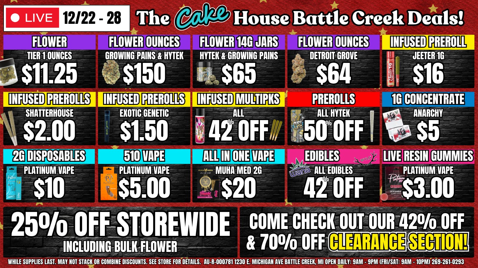 The Cake House - Battle Creek TCH Battle Creek Christmas Week Deals!