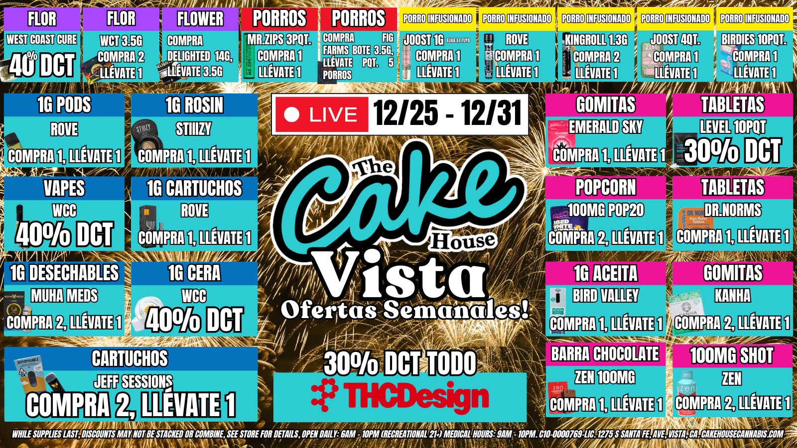 The Cake House - Vista ¡Ofertas semanales TCH Vista!