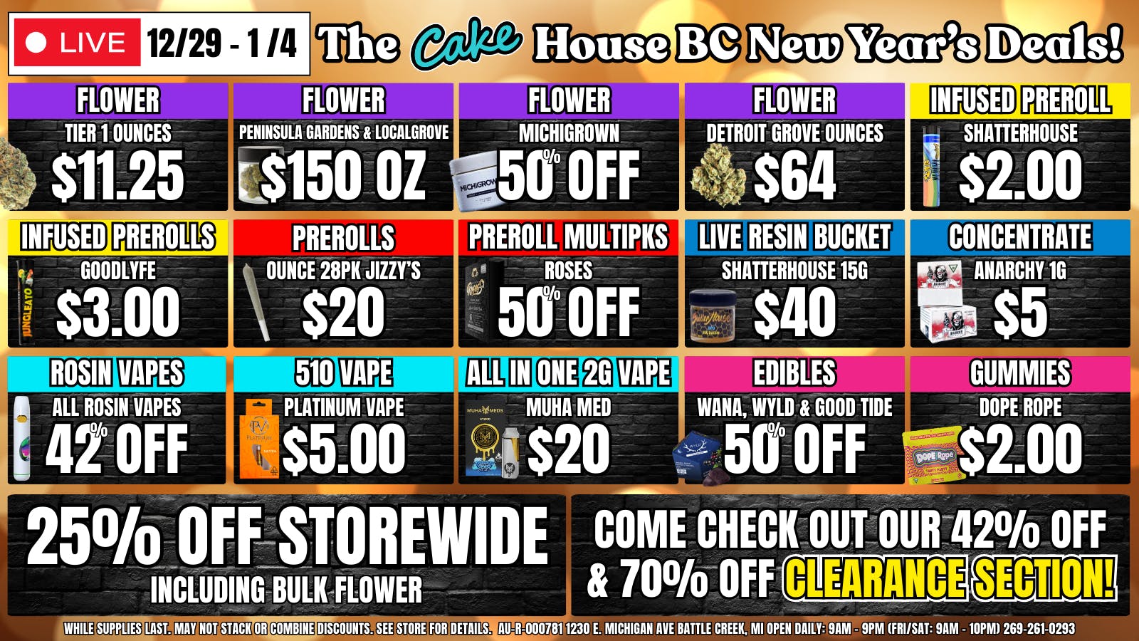 The Cake House - Battle Creek TCH Battle Creek Week Deals!