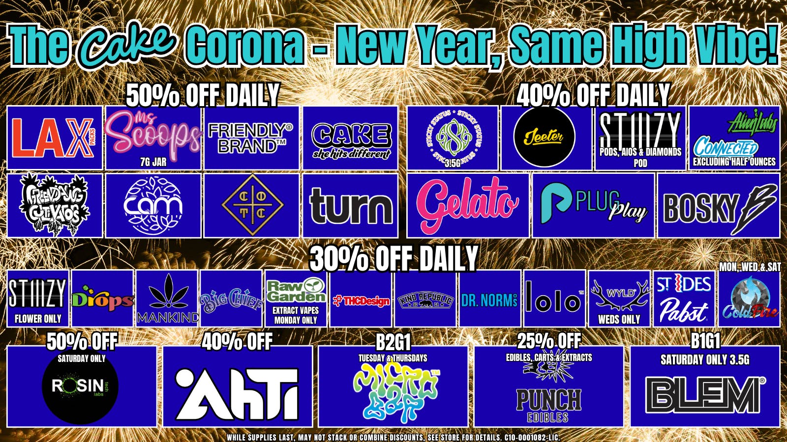 The Cake House - Corona January Sale + 1st time customers 40% off!