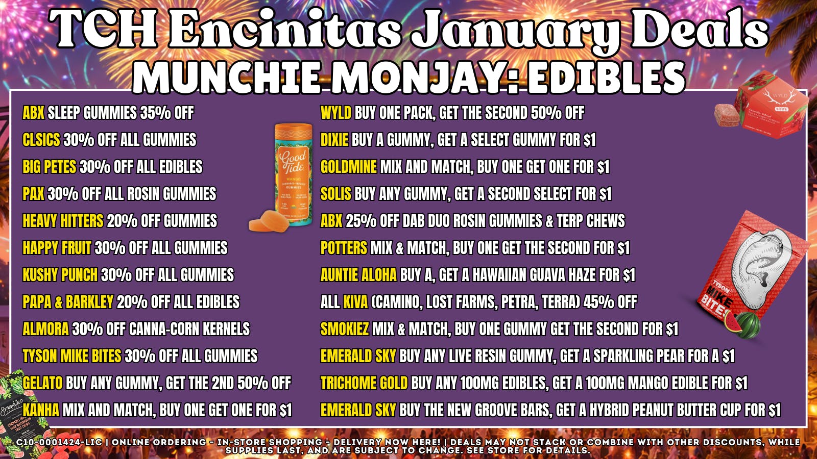 The Cake House - Encinitas MUNCHIE MONJAY: EDIBLES + 40% OFF FTP!