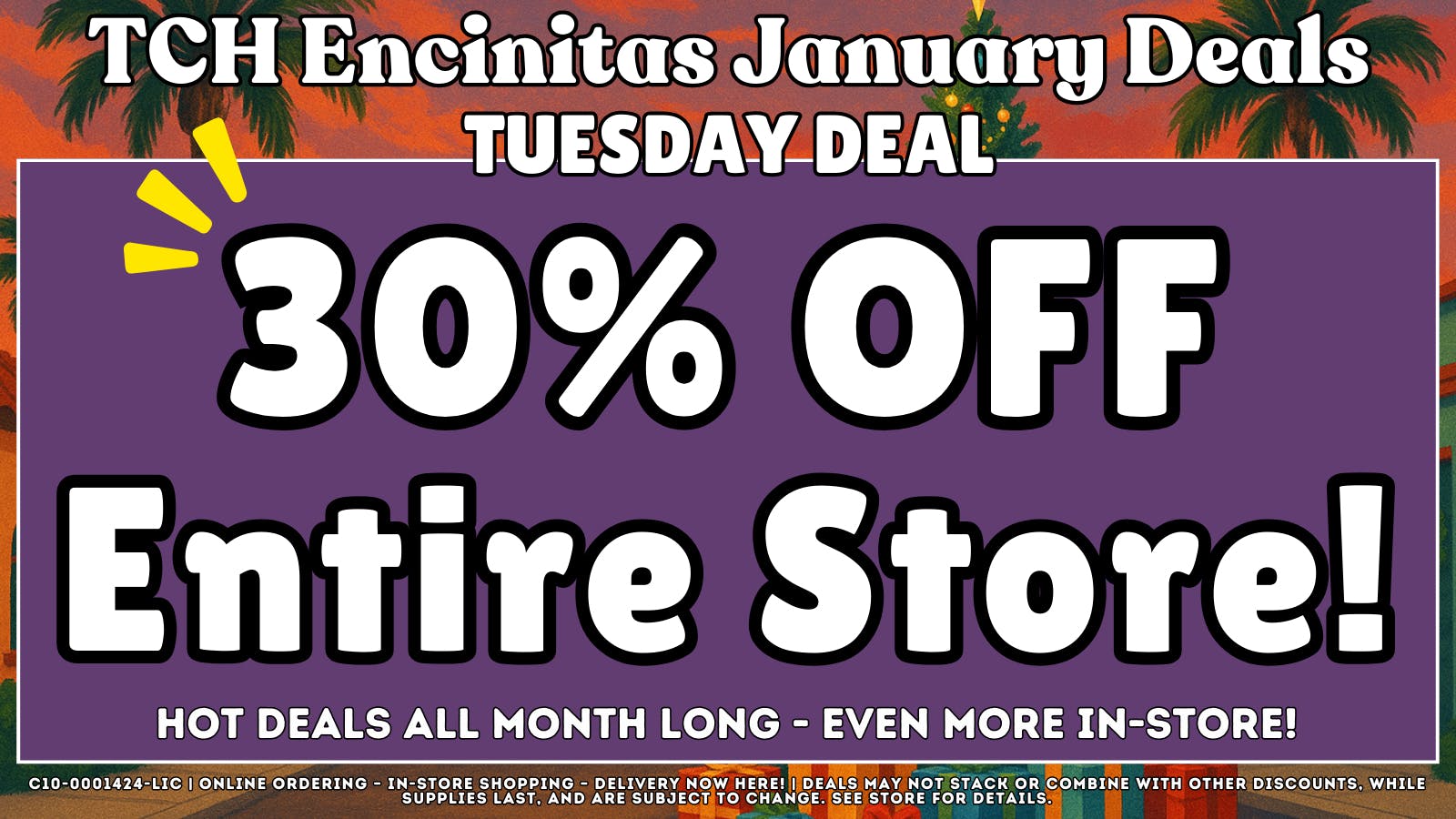 The Cake House - Encinitas THIRTY TUESDAYS + 40% OFF FTP!