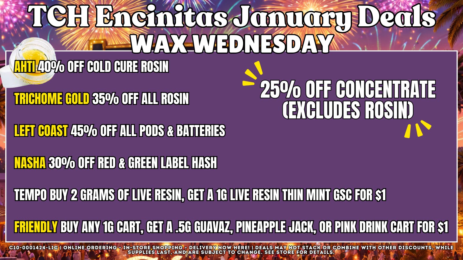 The Cake House - Encinitas Wax Wednesday + 40% OFF FTP!
