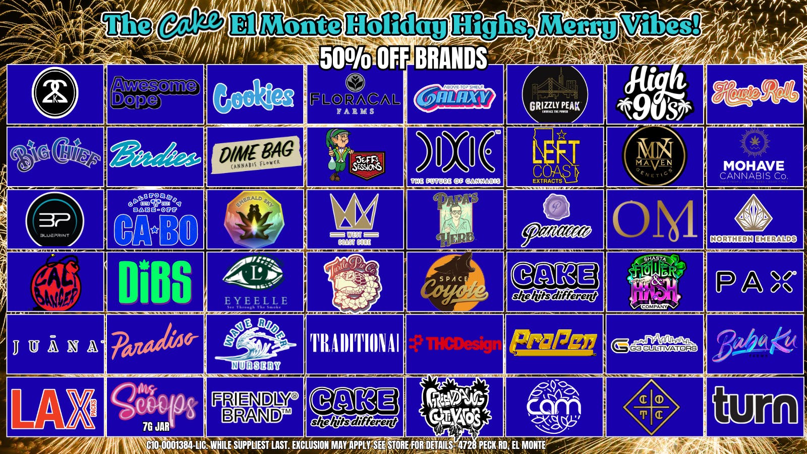 The Cake House - El Monte *NOW OPEN* TCH El Monte January Deals - 50% off brands!