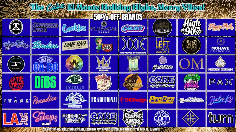 The Cake House - El Monte *NOW OPEN* TCH El Monte January Deals - 50% off brands!