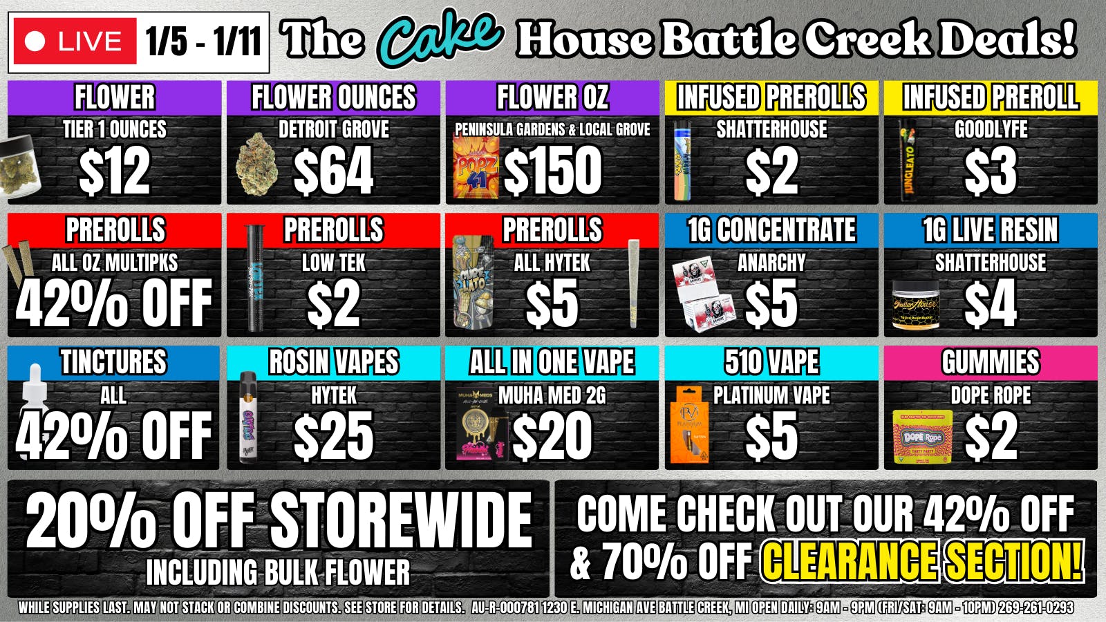 The Cake House - Battle Creek TCH Battle Creek Week Deals!