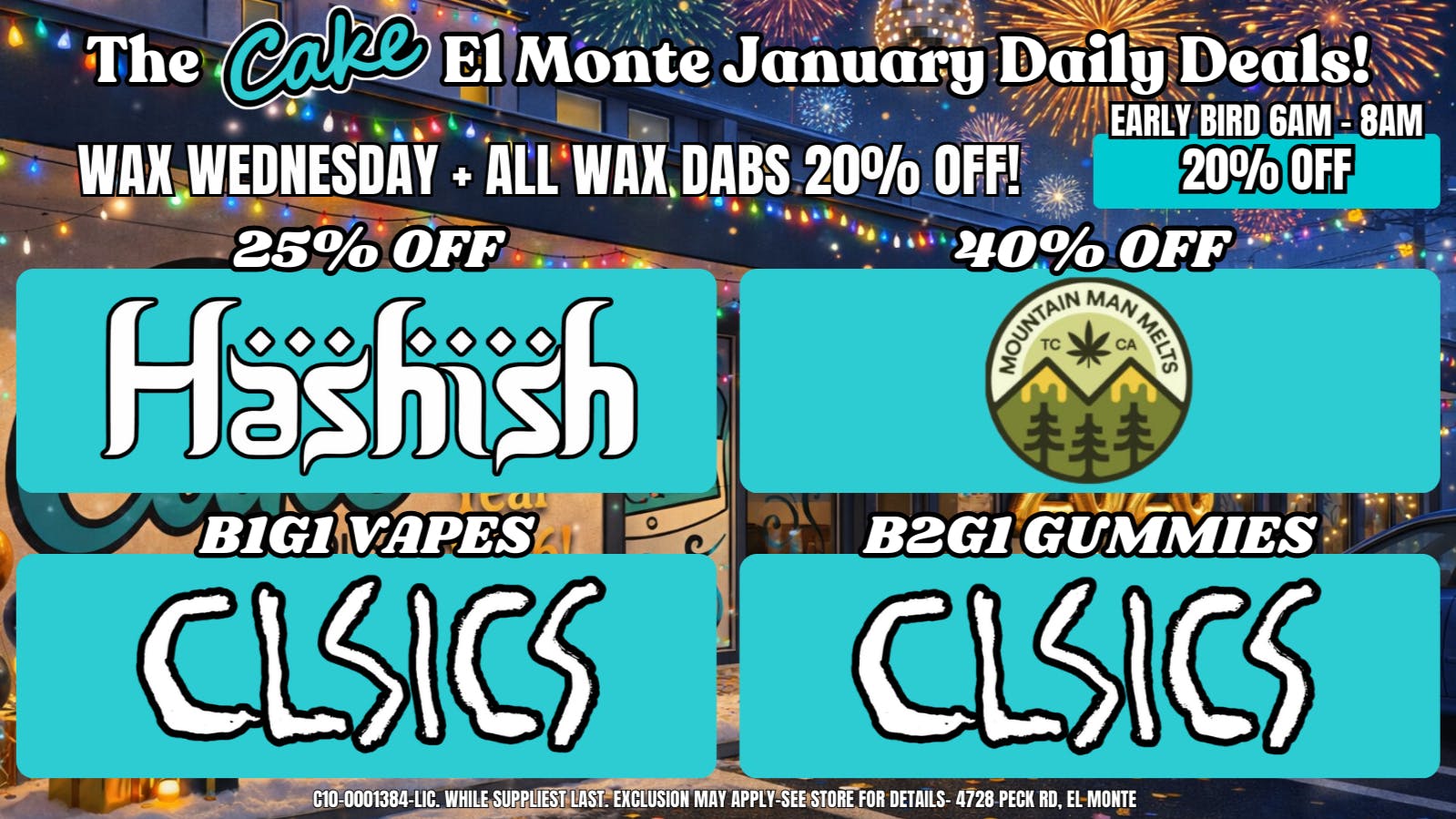 The Cake House - El Monte *NOW OPEN* TCH El Monte Wednesday Deal!