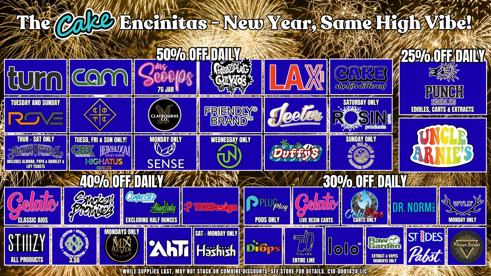 The Cake House - Encinitas TCH Encinitas January Deals!