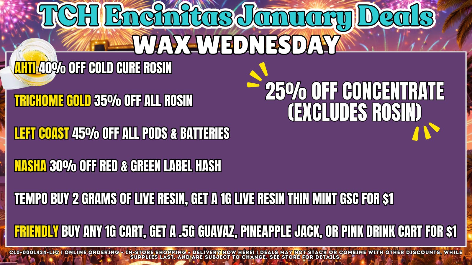 The Cake House - Encinitas Wax Wednesday + 40% OFF FTP!