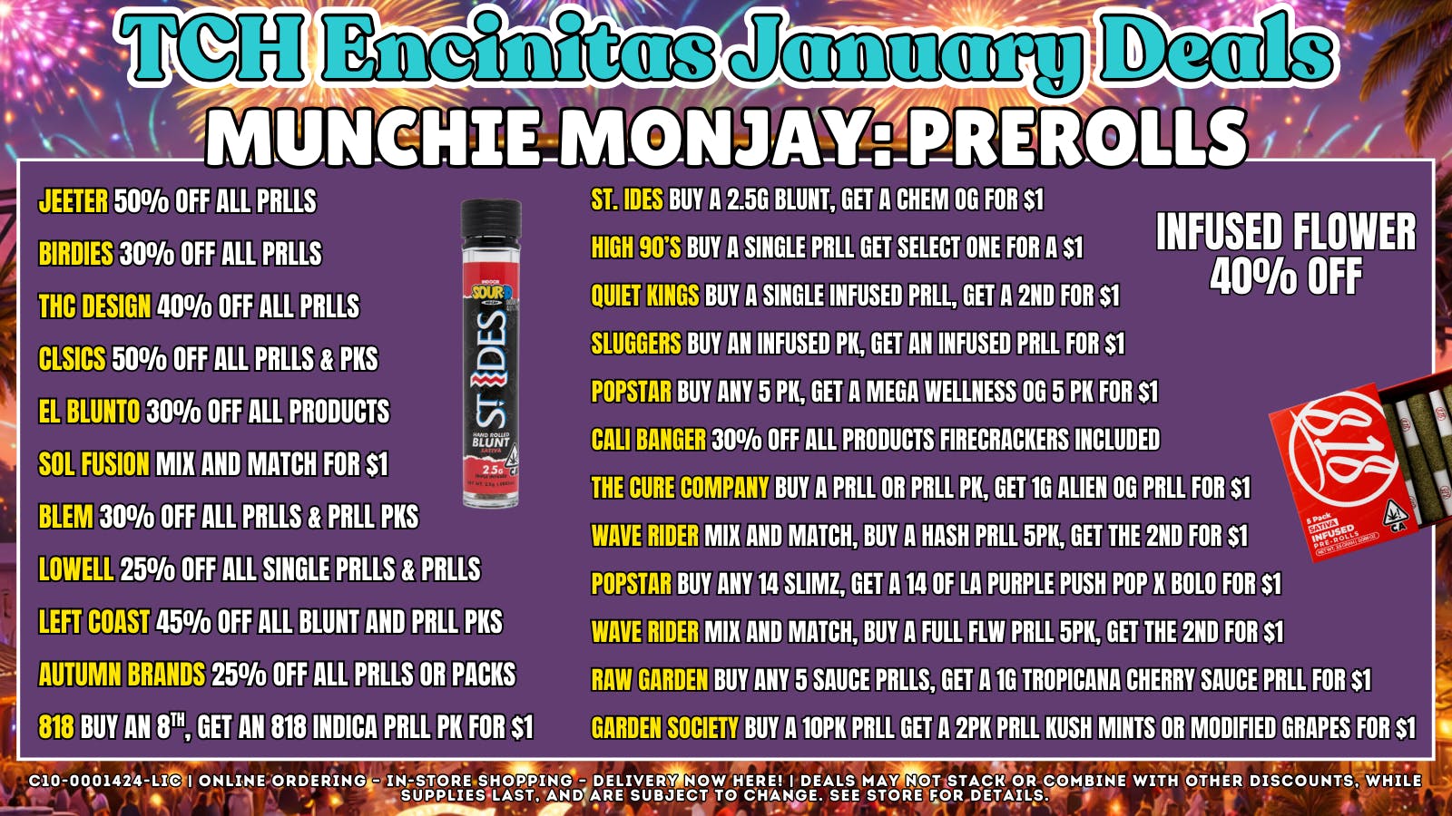 The Cake House - Encinitas Monjay: Pre Rolls + 40% OFF FTP!