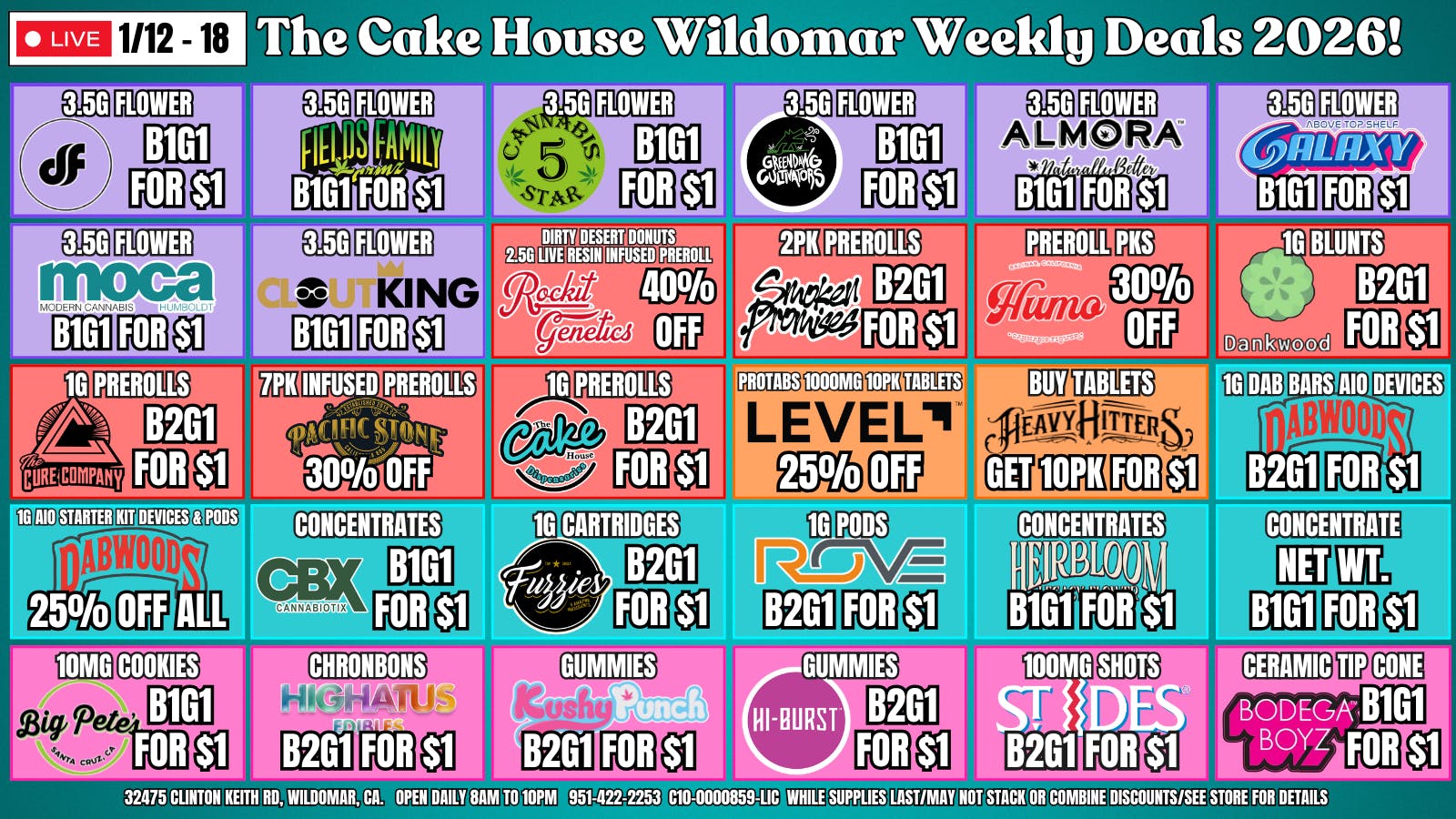 The Cake House - Wildomar TCH Wildomar TOP 30 DEALS!