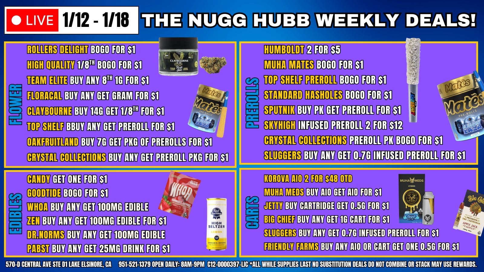 The Nugg Hubb The Nugg Hubb Weekly Deals!