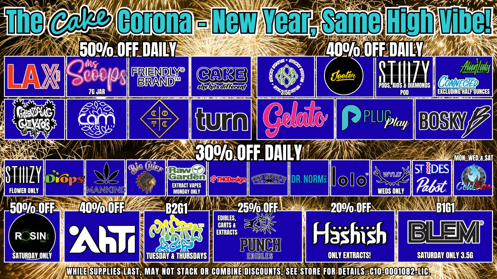 The Cake House - Corona January Sale + 1st time customers 40% off!