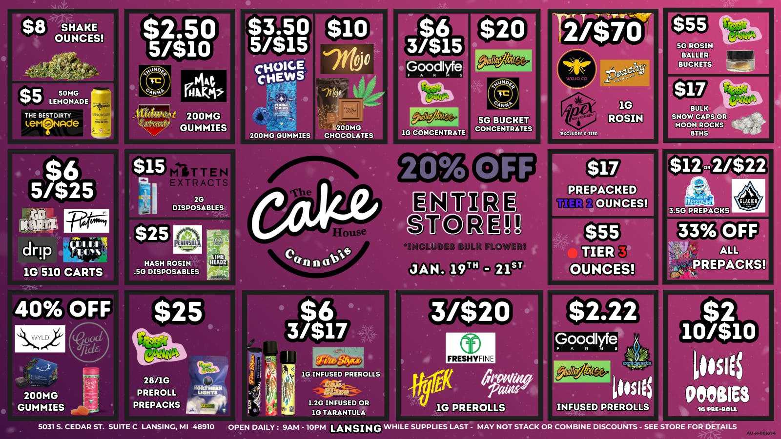 The Cake House - Lansing TCH Lansing Weekly Deals!