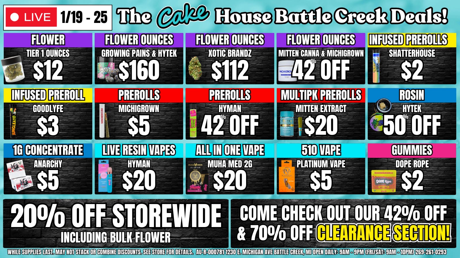 The Cake House - Battle Creek TCH Battle Creek Week Deals!