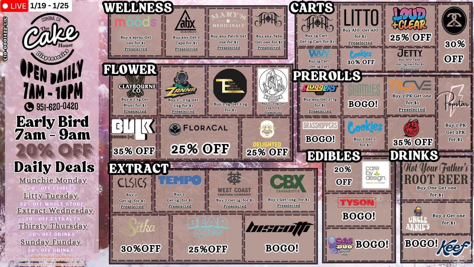 The Cake House - Corona TCH Corona Weekly Deals!