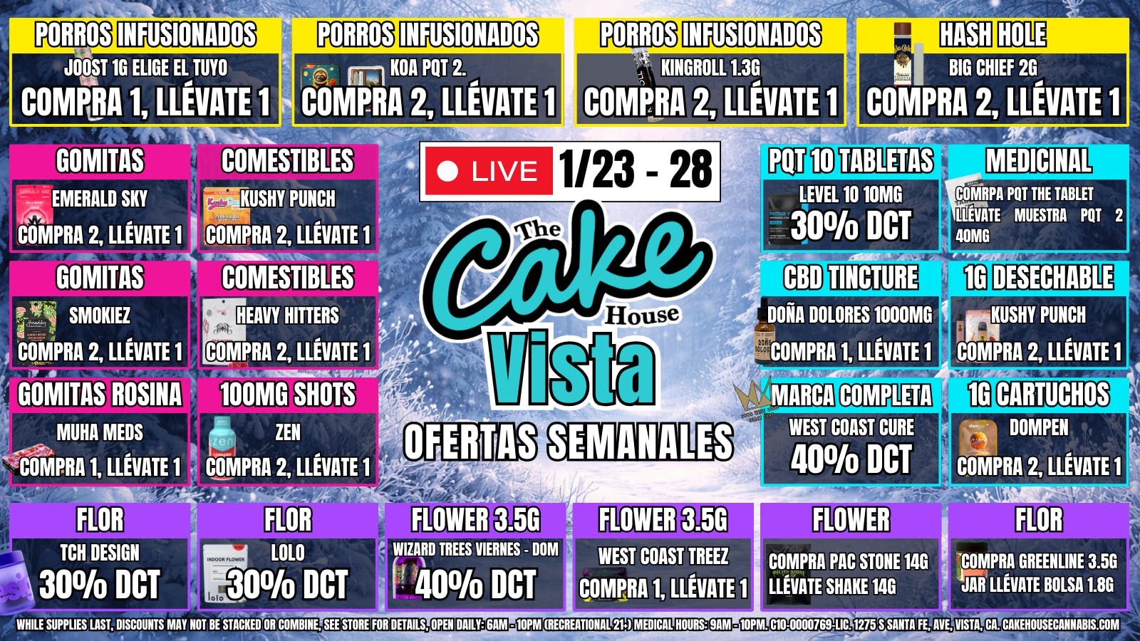 The Cake House - Vista ¡Ofertas semanales TCH Vista!