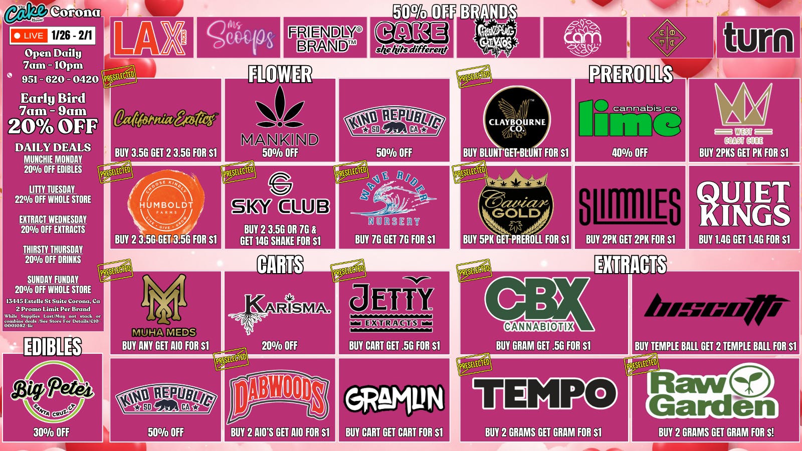 The Cake House - Corona The Cake House Corona New Deals!