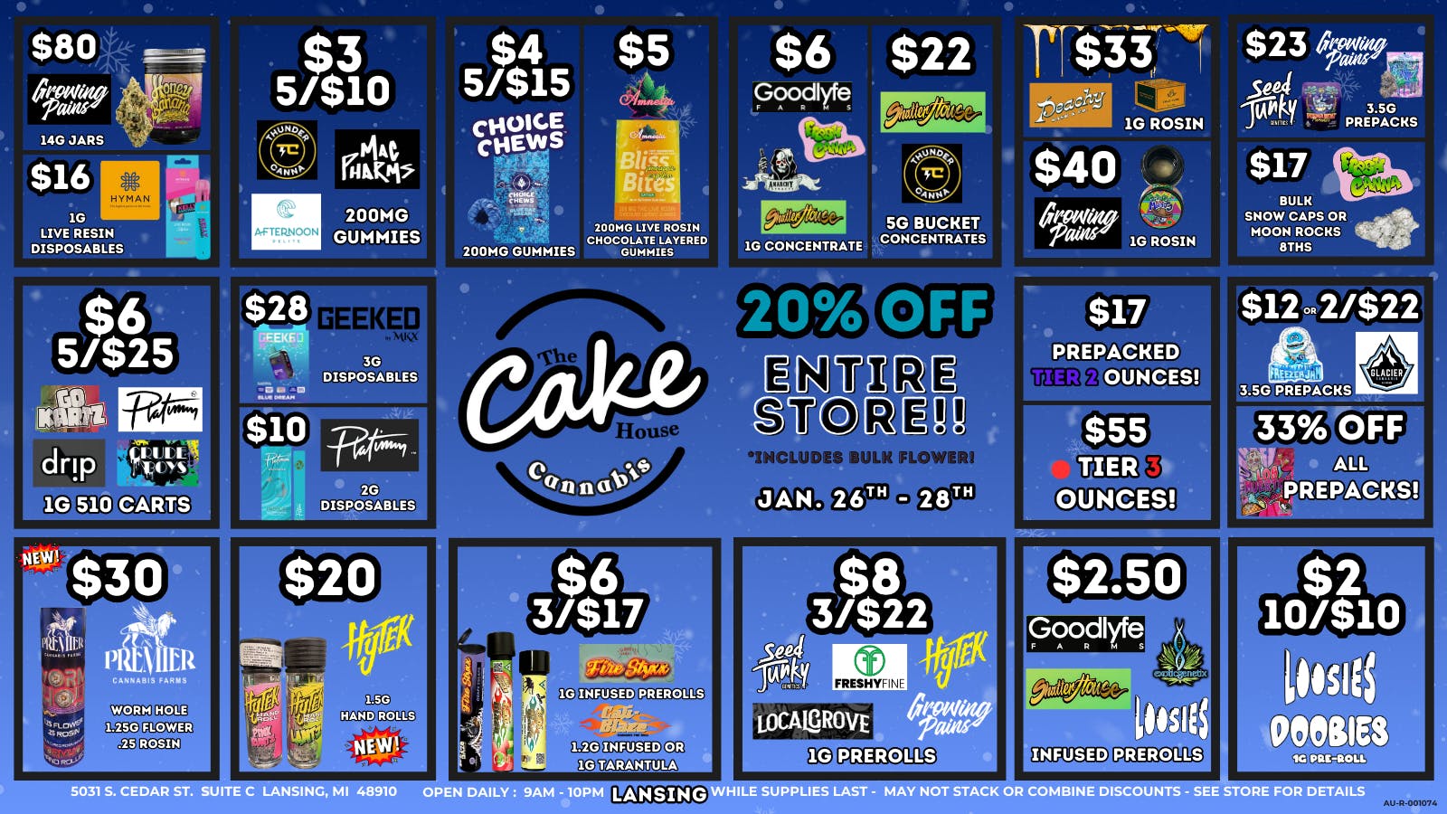 The Cake House - Lansing TCH Lansing Weekend Deals!