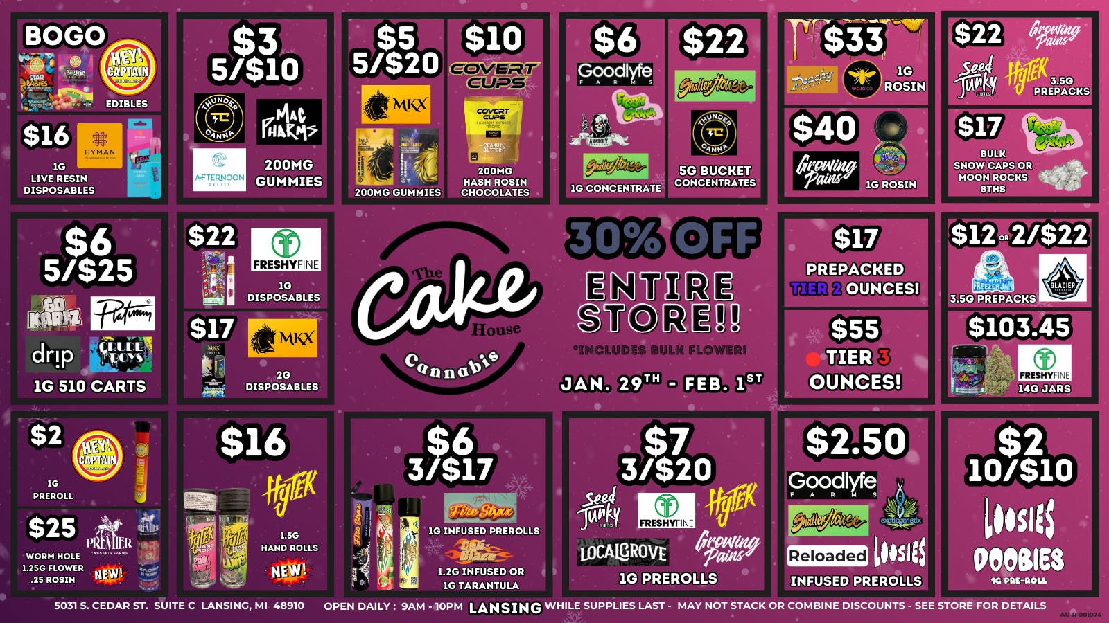 The Cake House - Lansing TCH Lansing Weekly Deals!