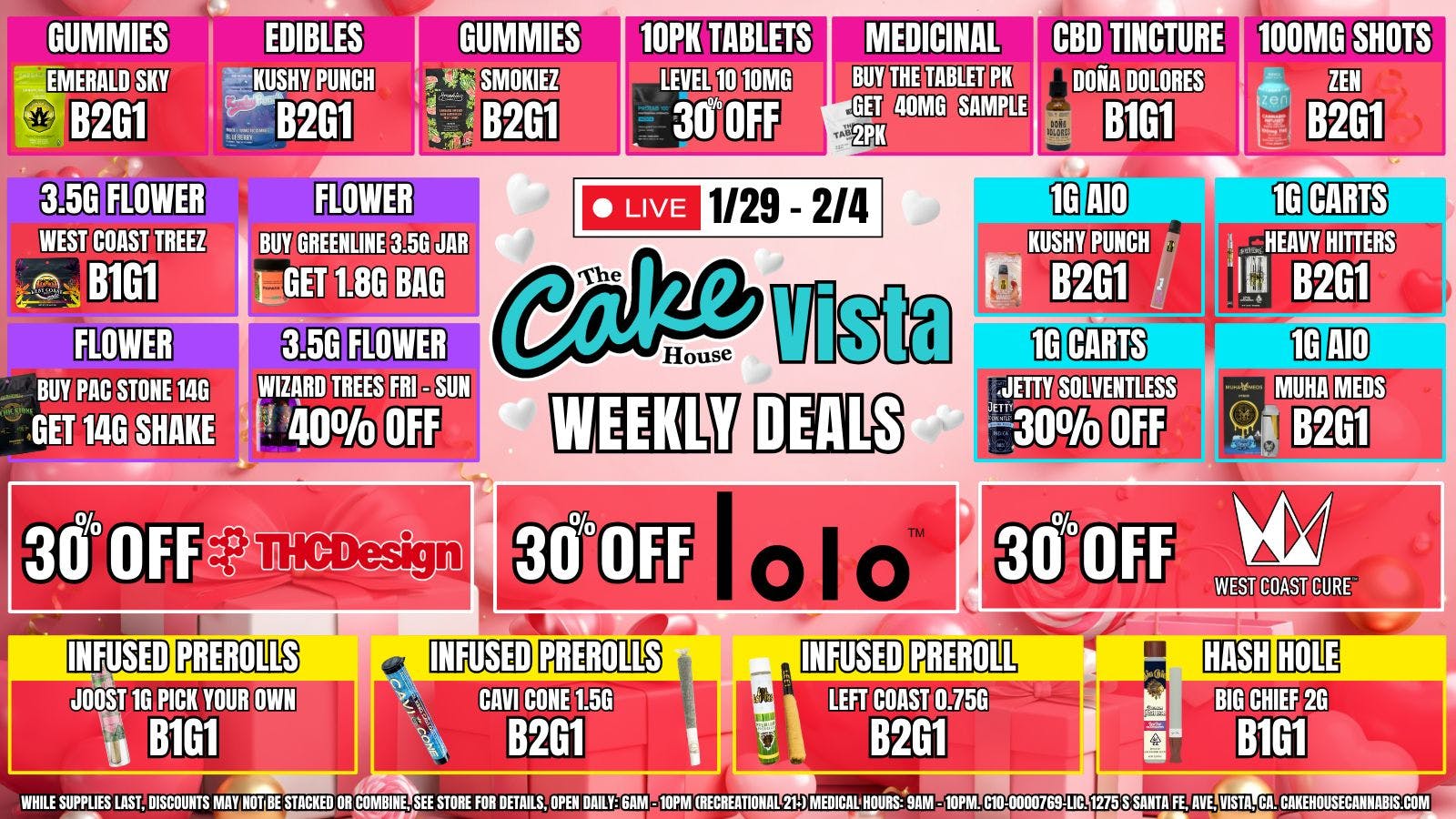 The Cake House - Vista TCH Vista Deals!