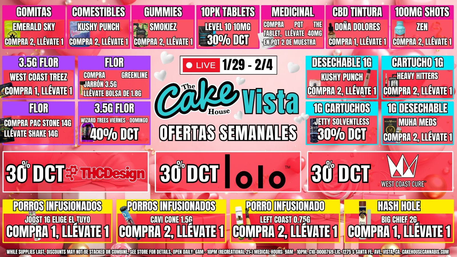 The Cake House - Vista ¡Ofertas semanales TCH Vista!