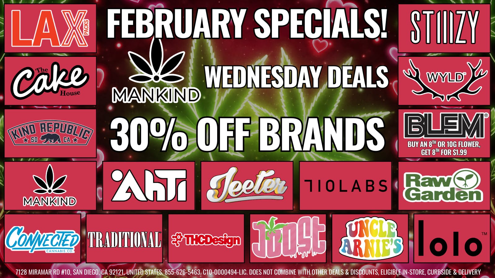 Mankind Delivery WEDNESDAY - 30% OFF SELECT BRANDS