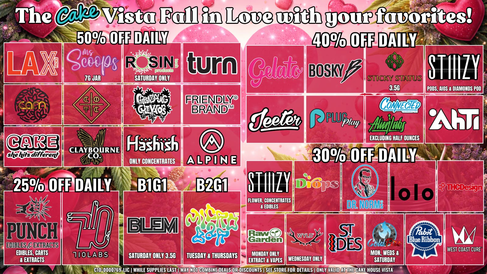 The Cake House - Vista February Deals: Fall in love with your favorites!