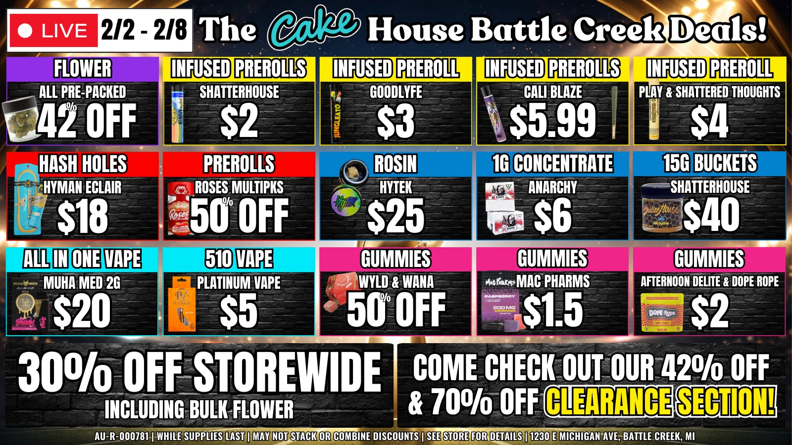 The Cake House - Battle Creek TCH Battle Creek Week Deals!