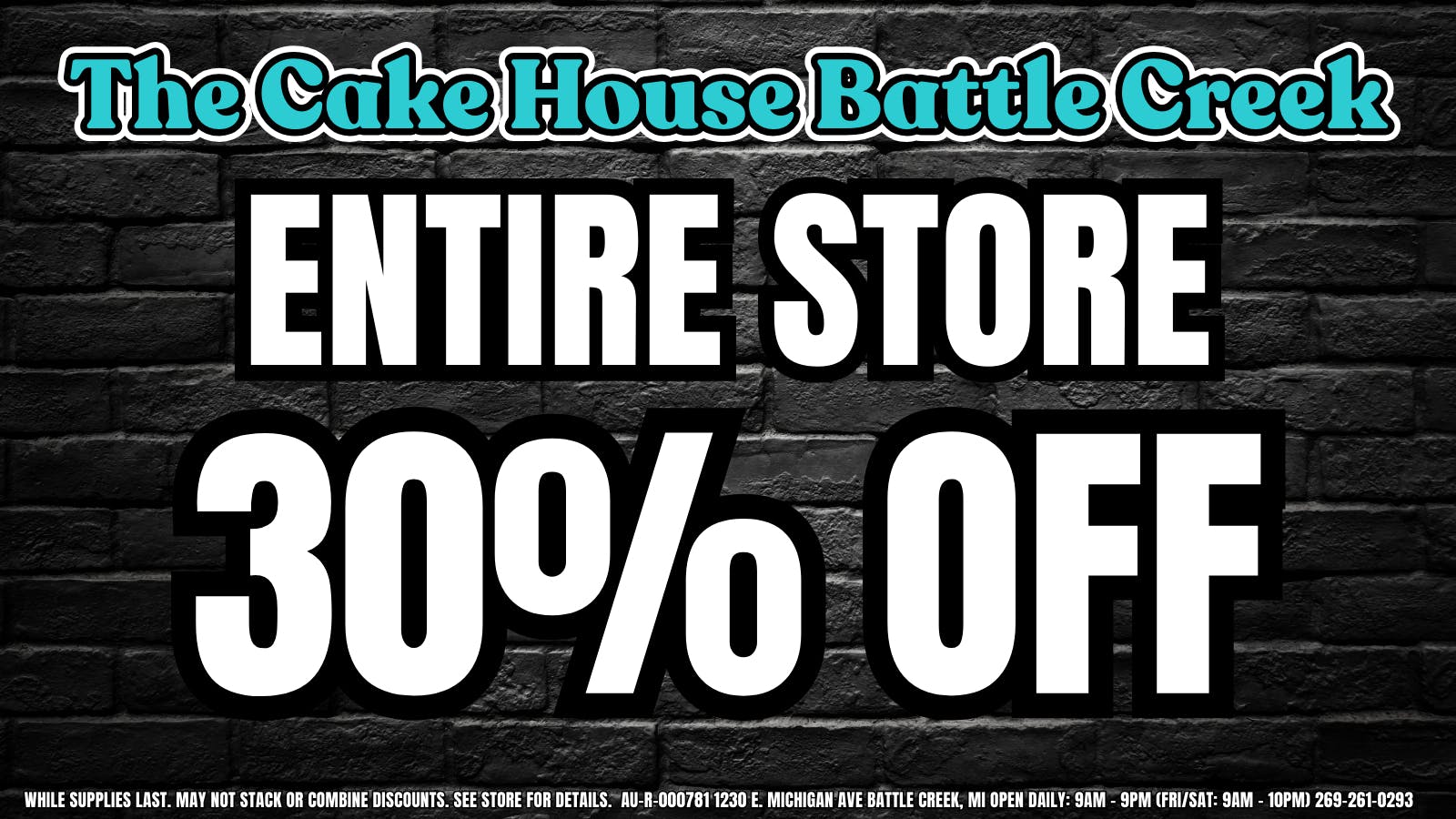 The Cake House - Battle Creek TCH BC Weekly Discount!