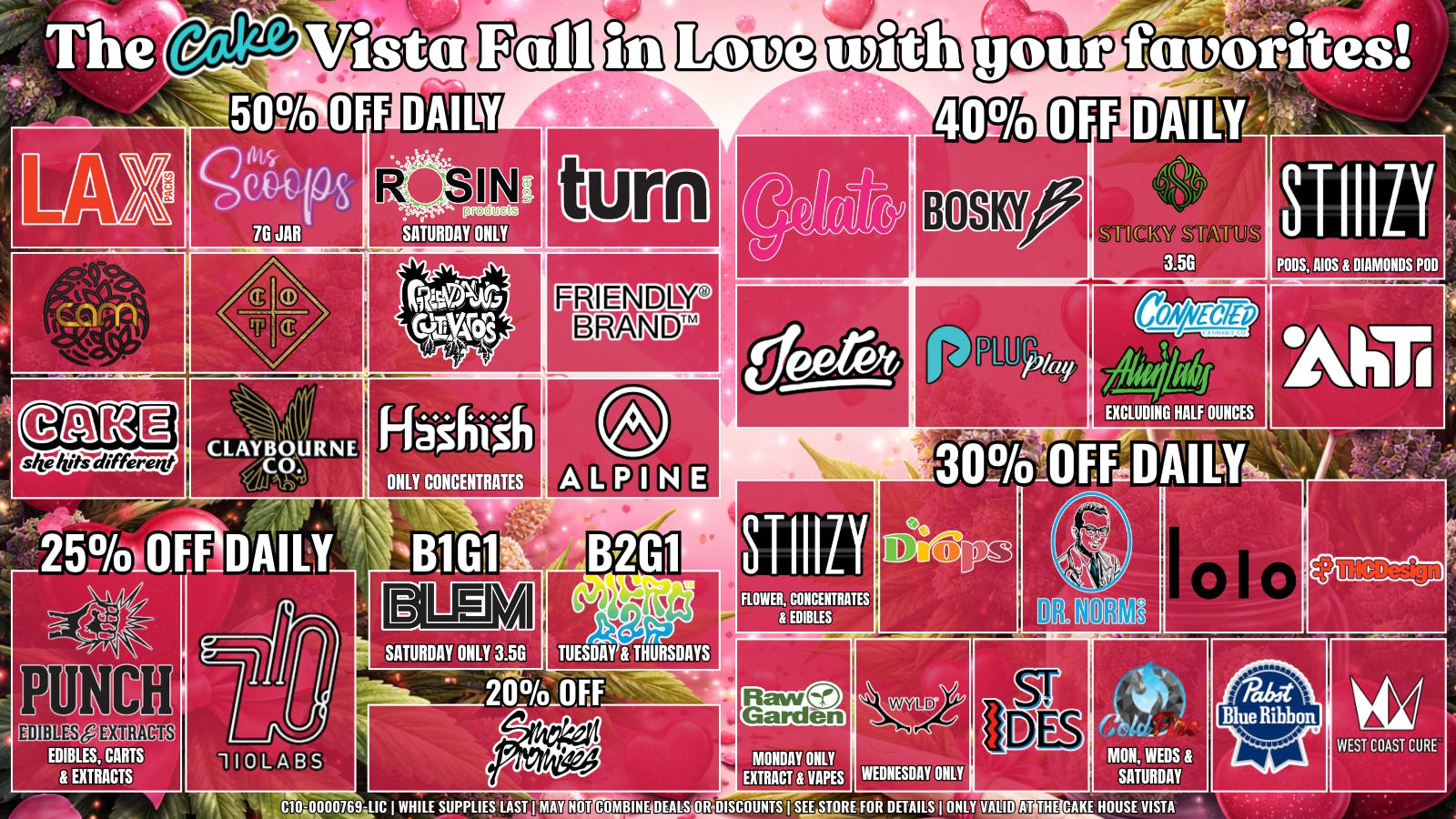 The Cake House - Vista February Deals: Fall in love with your favorites!