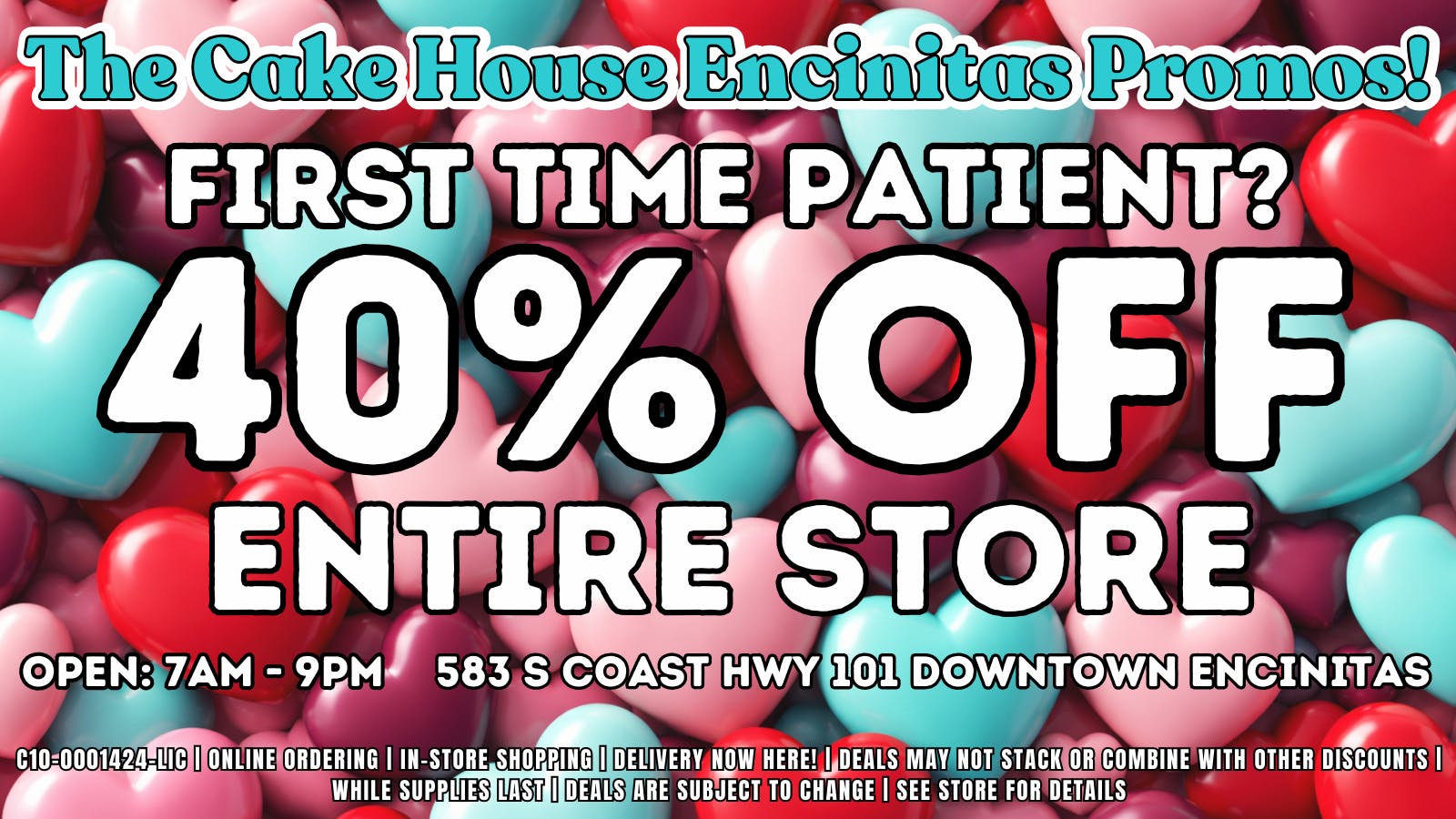 The Cake House - Encinitas TCH 40% off 1st time customers deal!
