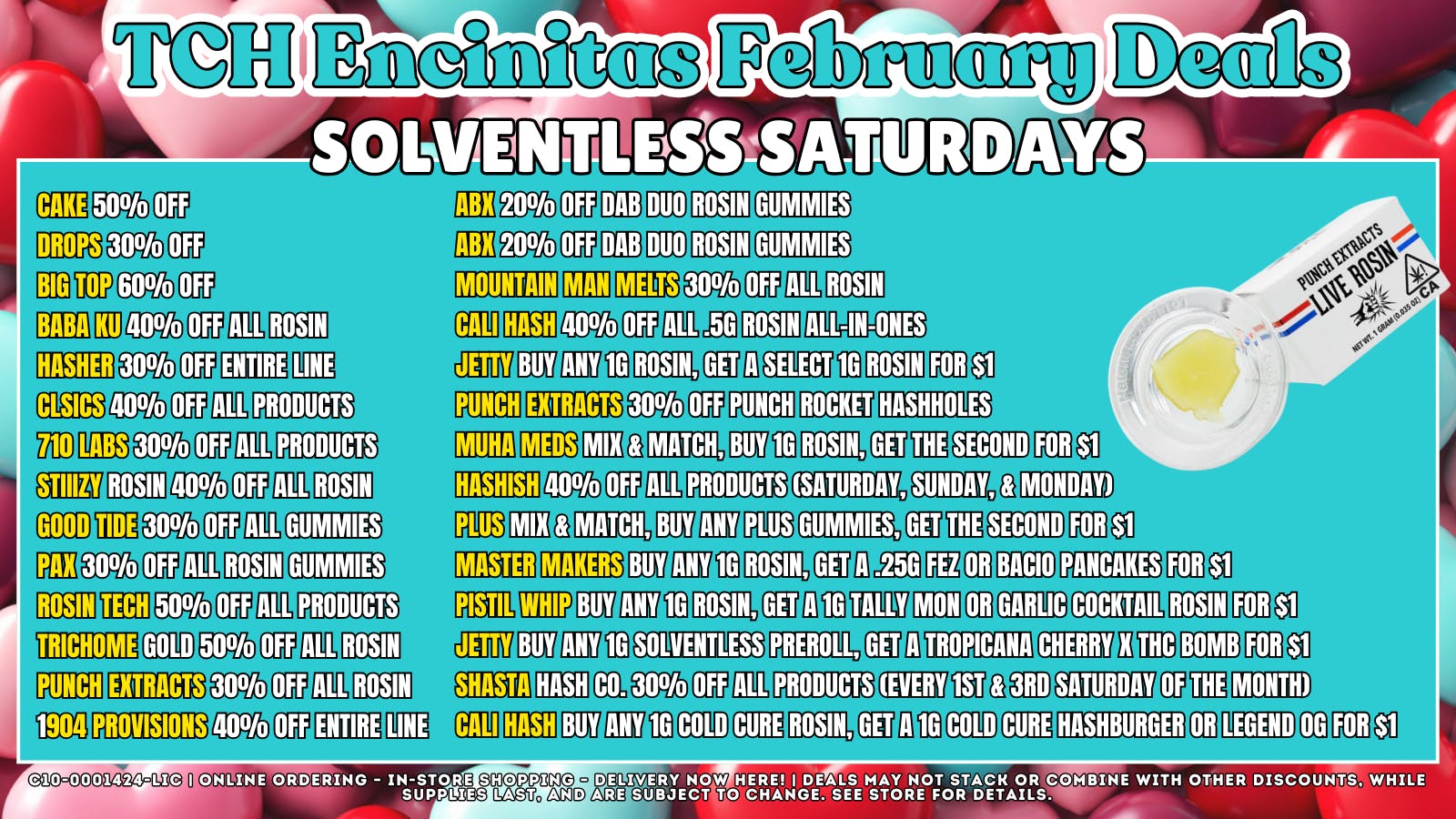 The Cake House - Encinitas Solventless Saturday Exclusive Deals + 40% OFF FTP