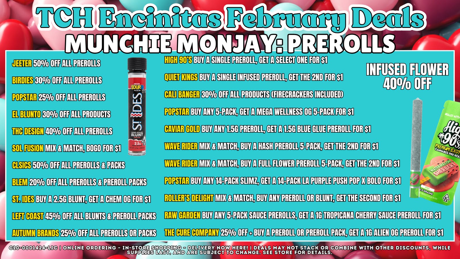 The Cake House - Encinitas Monjay: Pre Rolls + 40% OFF FTP!