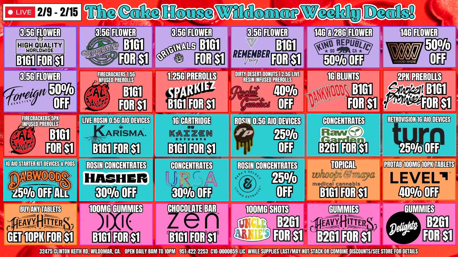 The Cake House - Wildomar TCH Wildomar TOP 30 DEALS!