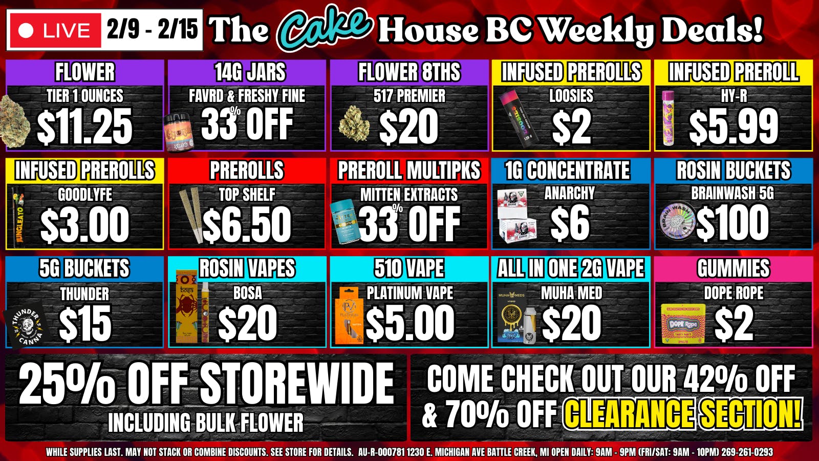 The Cake House - Battle Creek TCH BC Weekly Deals!