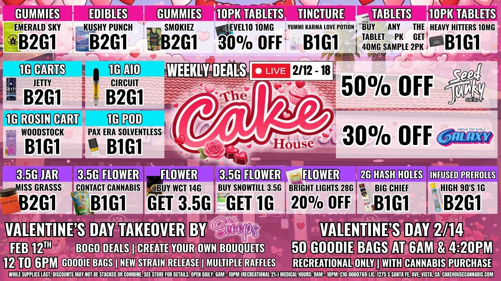 The Cake House - Vista TCH Vista Deals!