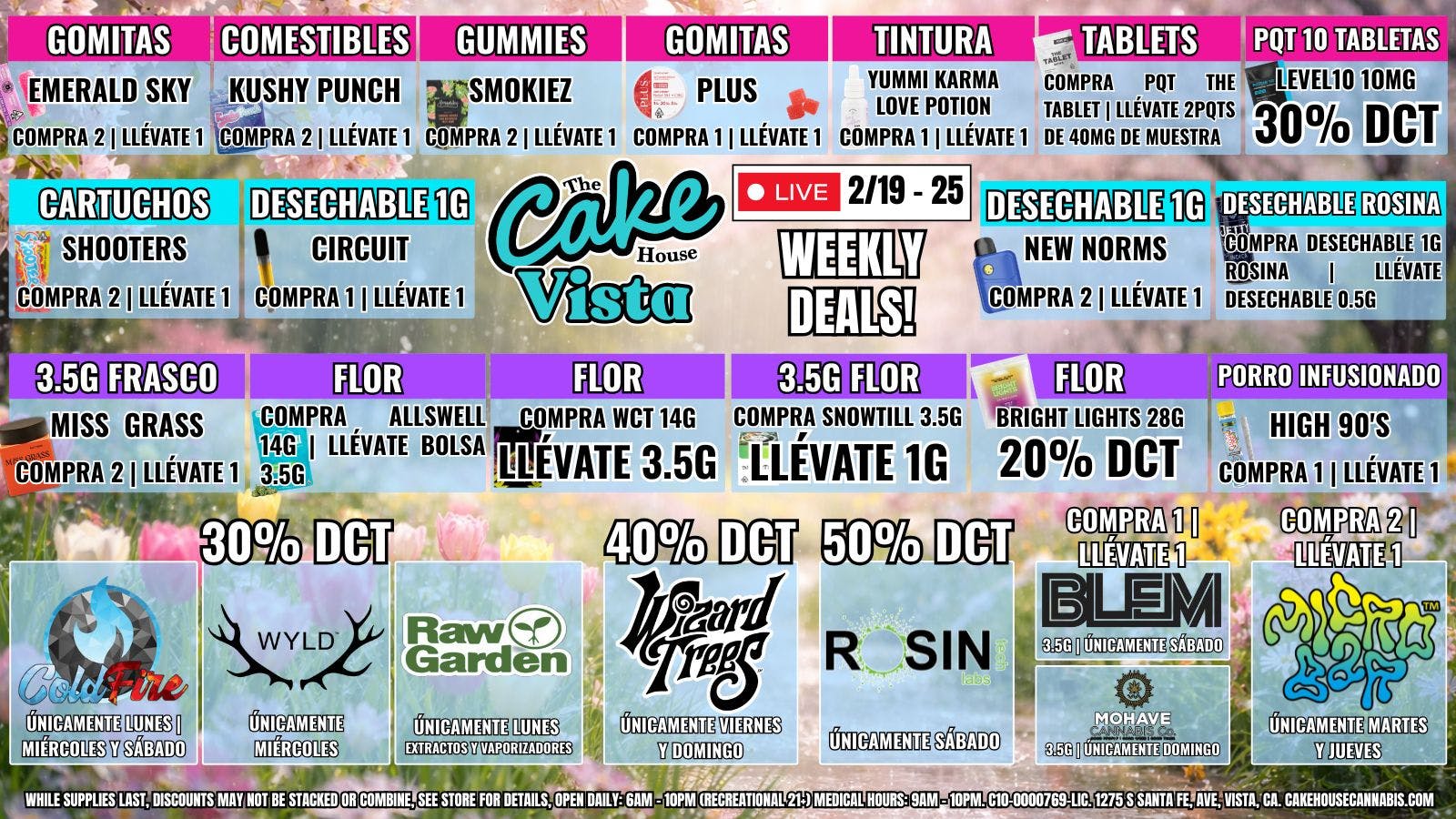 The Cake House - Vista ¡Ofertas semanales TCH Vista!