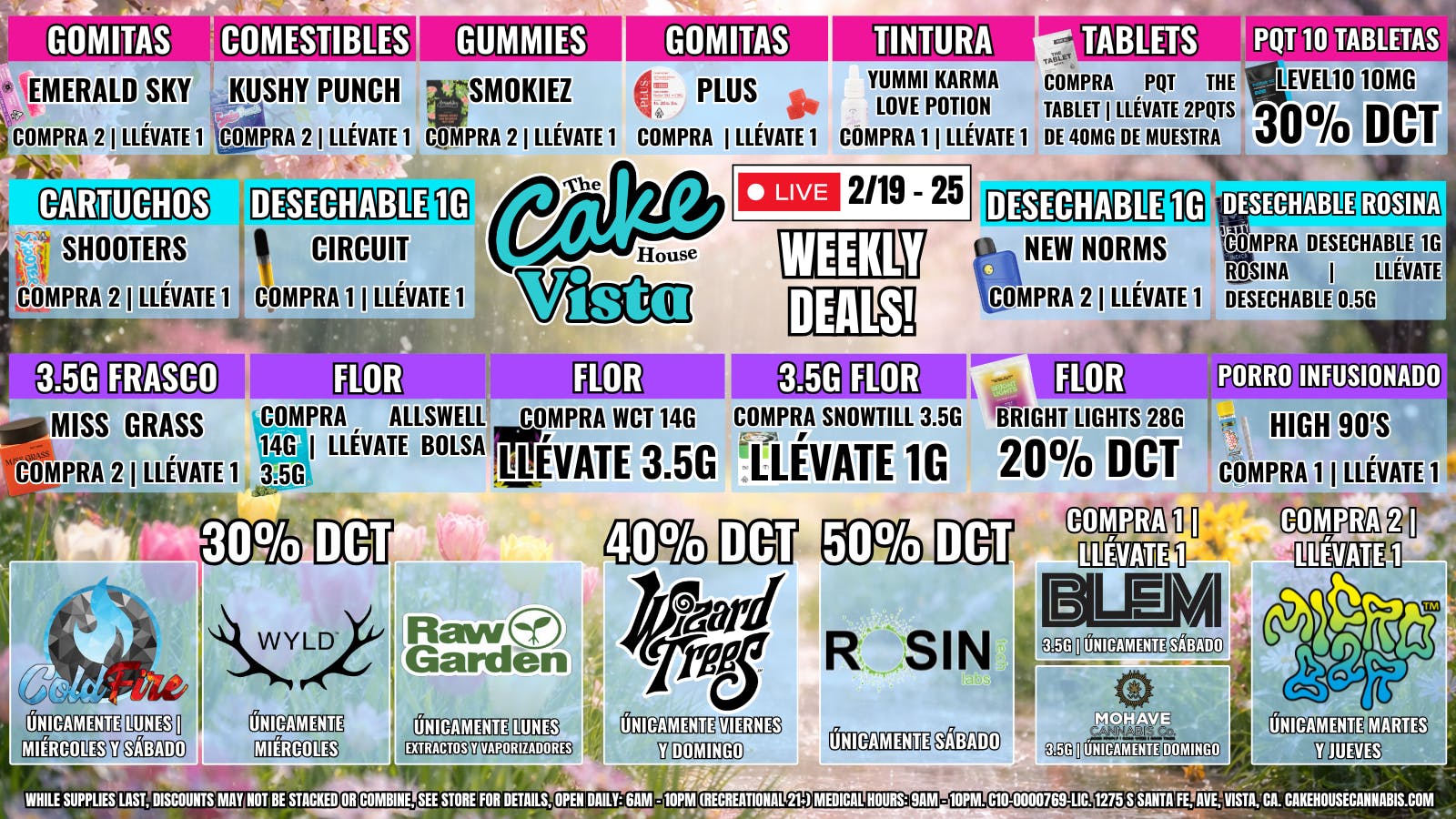 The Cake House - Vista ¡Ofertas semanales TCH Vista!