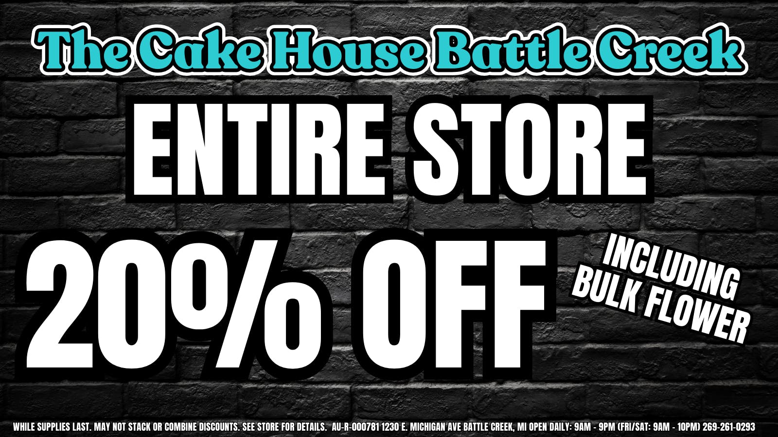 The Cake House - Battle Creek TCH BC Weekly Discount!