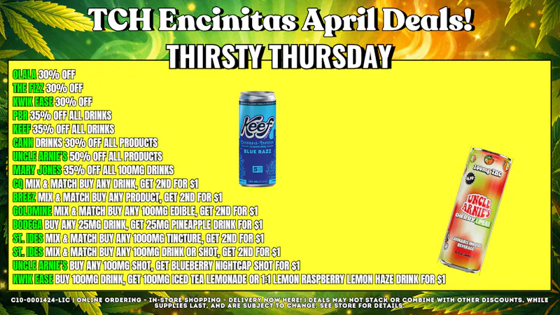 The Cake House - Encinitas Thirsty Thursdays + 40% OFF FTP!